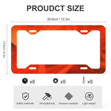 Charger l'image dans la galerie, Support de plaque d'immatriculation de voiture en aluminium QC1101014 Personnalisé quatre trous plats (une paire)