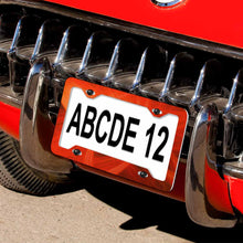 Charger l'image dans la galerie, Support de plaque d'immatriculation de voiture en aluminium QC1101014 Personnalisé quatre trous plats (une paire)