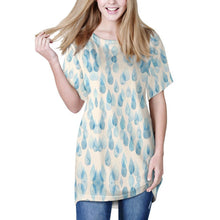 Charger l'image dans la galerie, Robe t-shirt longue à col rond pour femmes AQT à impression d'image unique Personnaliser avec le logo de texte de motif de photos
