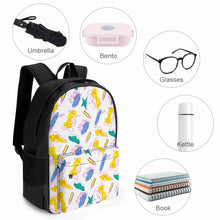 Charger l'image dans la galerie, Sac à dos avec poches sacoche pour ordinateur portable de sport sac d'école personnalisé avec photo texte prénom (conception une image)