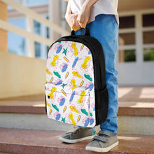 Charger l'image dans la galerie, Sac à dos avec poches sacoche pour ordinateur portable de sport sac d'école personnalisé avec photo texte prénom (conception une image)