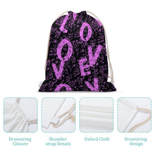 Charger l'image dans la galerie, Sac à dos en toile avec cordon de serrage (imprimer des images différentes des deux côtés) personnalisé avec photos texte motif