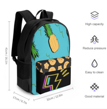 Charger l'image dans la galerie, Sac à dos scolaire sac à dos de voyage pour enfant et bébé avec poches personnalisées avec photos noms texte (conception multi-images)