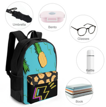 Charger l'image dans la galerie, Sac à dos scolaire sac à dos de voyage pour enfant et bébé avec poches personnalisées avec photos noms texte (conception multi-images)