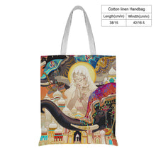 Charger l'image dans la galerie, Sac fourre-tout en coton et lin personnalisé avec photo texte 38*42cm (impression recto-verso)