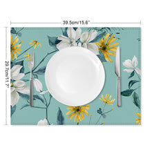 Charger l'image dans la galerie, Set de table / tapis de table rectangulaire personnalisé avec photo texte