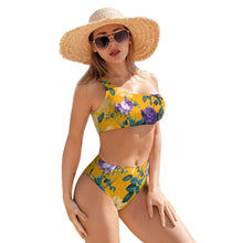 Charger l'image dans la galerie, Ensemble de bikini bustier / Haut de bikini à une épaule femme sexy BK2078 personnalisé avec photo logo motif texte