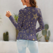 Charger l'image dans la galerie, Sous-pull gaze pour femme NZ140 personnalisé avec photo et texte (Conception multi-images)