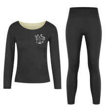 Charger l'image dans la galerie, Sous-vêtement thermique femme sous-vêtement fonctionnel ensemble BR001 shirt pantalon personnalisé avec photo texte prénom