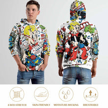 Charger l'image dans la galerie, Sweat pull à capuche homme personnalisé avec photo texte (impression complète)