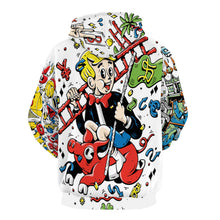 Charger l'image dans la galerie, Sweat pull à capuche homme personnalisé avec photo texte (impression complète)