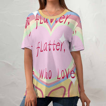 Charger l'image dans la galerie, T-shirt en coton à imprimé code européen pour femmes ZP057 Personnalisé avec photo et texte (Conception multi-images)