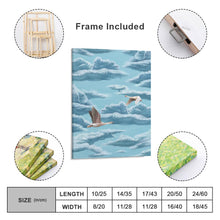 Charger l'image dans la galerie, Tableau suspendu en toile peinture personnalisé avec photo texte motif (version verticale)