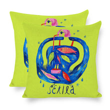 Charger l'image dans la galerie, Taies d'oreiller / Housses de coussin en coton lin (impression recto-verso) personnalisée avec photo motif logo texte image