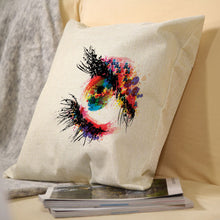 Charger l'image dans la galerie, Taies d'oreiller / Housses de coussin en lin (impression recto-verso) personnalisée avec photo motif logo texte