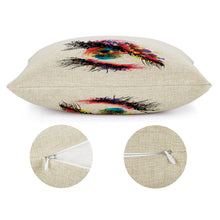 Charger l'image dans la galerie, Taies d'oreiller / Housses de coussin en lin (impression recto-verso) personnalisée avec photo motif logo texte