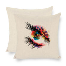 Charger l'image dans la galerie, Taies d'oreiller / Housses de coussin en lin (impression recto-verso) personnalisée avec photo motif logo texte