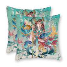 Charger l'image dans la galerie, Taies d'oreiller / Housses de coussin en toile (impression recto) personnalisée avec photo motif logo texte