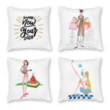 Charger l'image dans la galerie, Taie d'oreiller personnalisée en toile (impression recto)(4 pièces dans 1 groupe)