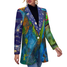 Charger l'image dans la galerie, Tailleurs costume chic originale femme personnalisée avec photo motif logo texte (conception multi-images)