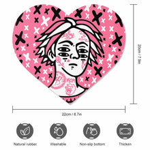 Charger l'image dans la galerie, Tapis de souris personnalisé en forme de coeur avec photos textes et motifs