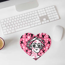 Charger l'image dans la galerie, Tapis de souris personnalisé en forme de coeur avec photos textes et motifs
