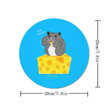 Charger l'image dans la galerie, Tapis de souris rond personnalisé avec photo texte