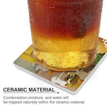 Charger l'image dans la galerie, Tapis de tasse céramique carré impression personnalisé avec motif photo logo texte