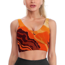 Charger l'image dans la galerie, Soutien-gorge de sport d'entraînement YJ032 personnalisé et imprimé avec photo motif et prénom (impression d'image unique)