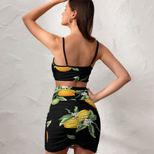 Charger l'image dans la galerie, Ensemble de jupe et haut deux-pièces décontractés femme NZ018 personnalisé avec photo logo texte motif