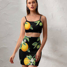 Charger l'image dans la galerie, Ensemble de jupe et haut deux-pièces décontractés femme NZ018 personnalisé avec photo logo texte motif