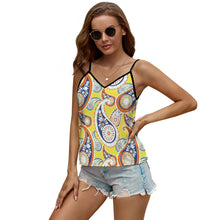 Charger l'image dans la galerie, Camisole en col V Sexy Soie Femme NZ119 personnalisé avec photo logo texte motif