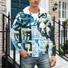 Charger l'image dans la galerie, Impression d’image unique veste courte oversize / grande taiile homme A537 personnalisée avec photo motif logo texte