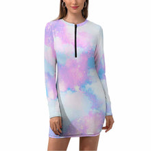 Charger l'image dans la galerie, Robe moulante courte chic avec bras complet NZ017 femmes personnalisée avec photo texte