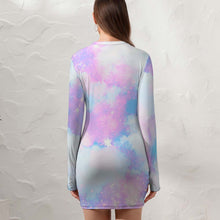 Charger l'image dans la galerie, Robe moulante courte chic avec bras complet NZ017 femmes personnalisée avec photo texte