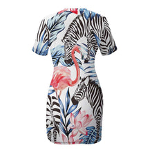 Charger l'image dans la galerie, Robe d'été sportive / Robe de sport à manches courtes femme NZ003 personnalisé imprimé avec photo texte