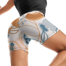 Charger l'image dans la galerie, Short de yoga sport taille haute pour femme Y10A personnalisé et design avec photos motifs ou texte