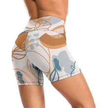 Charger l'image dans la galerie, Short de yoga sport taille haute pour femme Y10A personnalisé et design avec photos motifs ou texte
