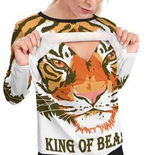 Charger l'image dans la galerie, Haut d'allaitement à manches longues Femme DIY SY011 impression personnalisé avec image logo motif texte