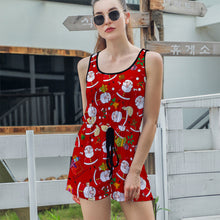 Charger l'image dans la galerie, Combinaison shorts à bretelles Femme Chic T05 impression personnalisée avec photo logo motif texte