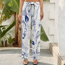 Charger l'image dans la galerie, NZ203 Pantalon large femme personnalisé et imprimé avec photo motif et texte (impression d'image unique)