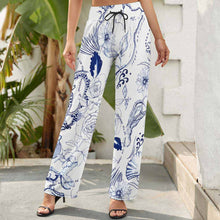 Charger l'image dans la galerie, NZ203 Pantalon large femme personnalisé et imprimé avec photo motif et texte (impression d'image unique)