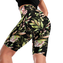 Charger l'image dans la galerie, Pantalon de yoga legging sport 1/2 pour femme avec une seule poche Y011B personnalisé avec photo texte (impression d'image unique)