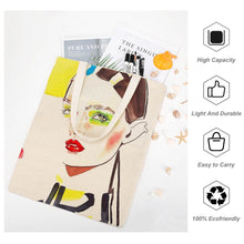 Charger l'image dans la galerie, Sac cabas Canvas femme / homme élégant personnalisé avec photo motif texte logo (impression recto verso)