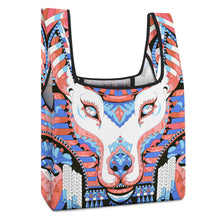 Charger l'image dans la galerie, Sac shopping pliable en polyester personnalisé avec prénom photo texte