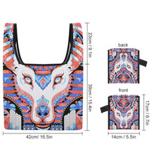 Charger l'image dans la galerie, Sac shopping pliable en polyester personnalisé avec prénom photo texte