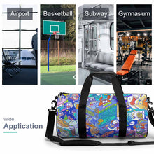 Charger l'image dans la galerie, Sac sport / sac de gym cylindrique Q006 personnalisé avec photo texte et logo