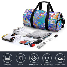 Charger l'image dans la galerie, Sac sport / sac de gym cylindrique Q006 personnalisé avec photo texte et logo