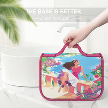 Charger l'image dans la galerie, Trousses de toilette / sac de lavage luxe voyage en toile personnalisé avec photo logo motif texte