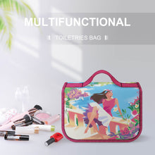 Charger l'image dans la galerie, Trousses de toilette / sac de lavage luxe voyage en toile personnalisé avec photo logo motif texte
